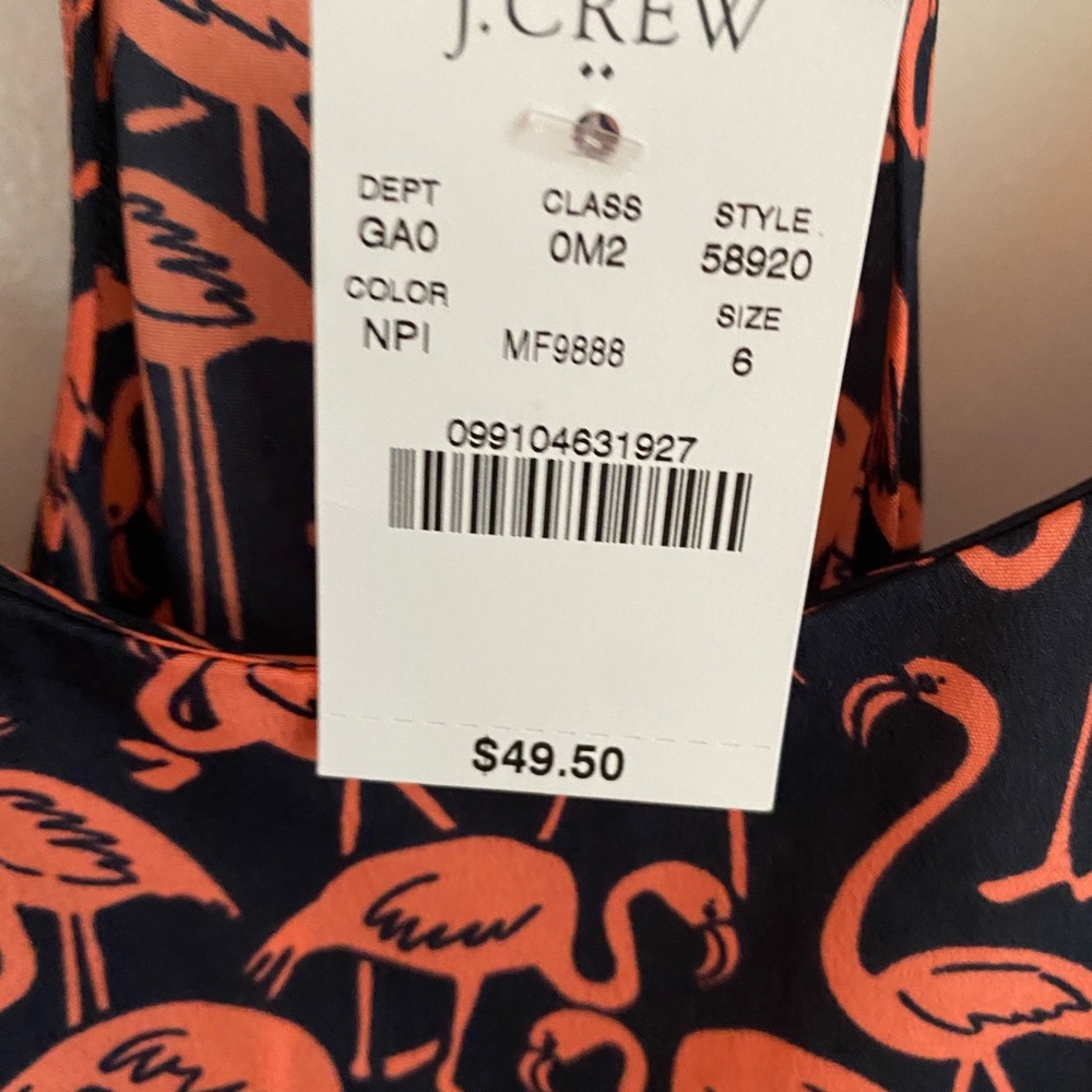 J Crew Racer Back Blouse! - Picture 2 of 4